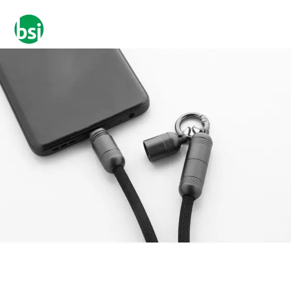 60W RPET mobile lanyard cable FASTLY -  4