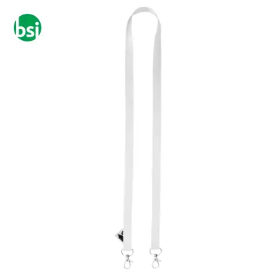 Subyard Double RPET - RPET Lanyard with 2 metal carabiners. 2 - Immagine 3