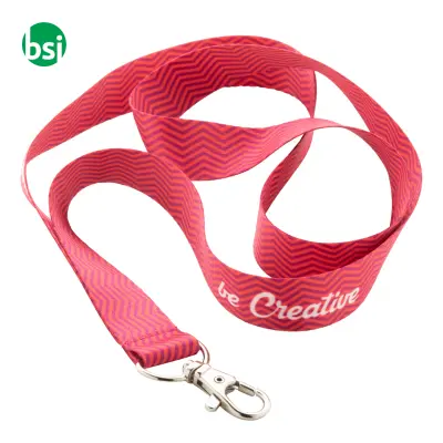 Subyard A - Polyester lanyard. Both sides Sublimation - SubyA - Immagine 2