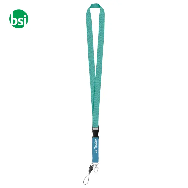 Subyard D - Polyester lanyard with mobile string. 2 sides -  4
