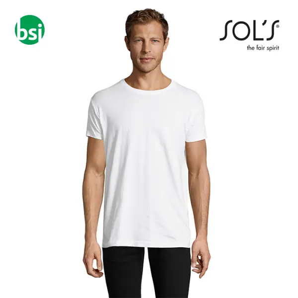 Custom white men's T-shirts REGENT FIT Sol's -  1