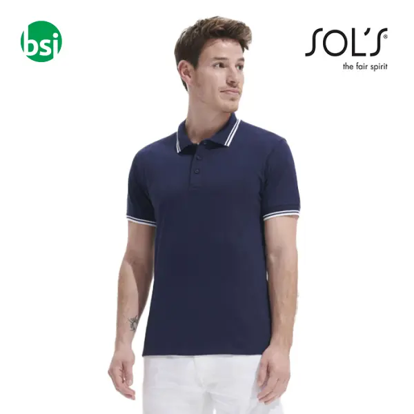 Personalized men's polo PASADENA Sol's -  1