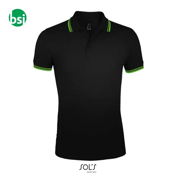 Personalized men's polo PASADENA Sol's -  3