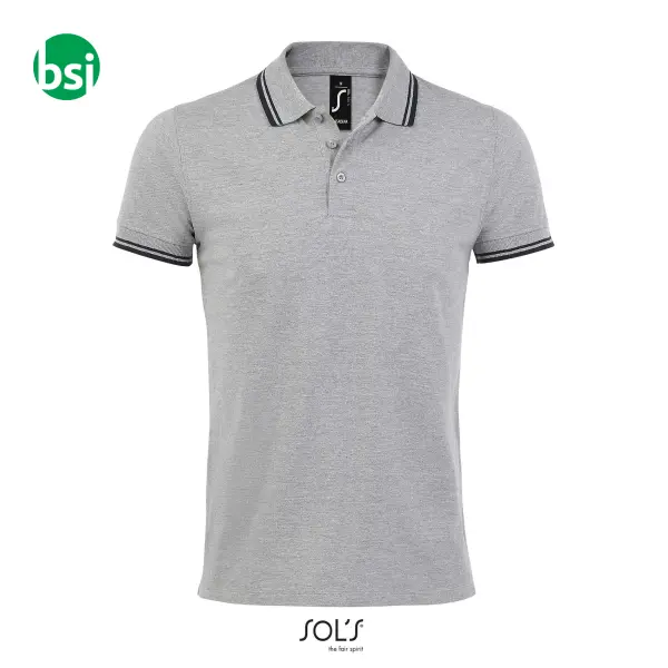Personalized men's polo PASADENA Sol's -  7