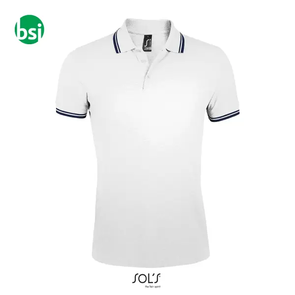 Personalized men's polo PASADENA Sol's -  9