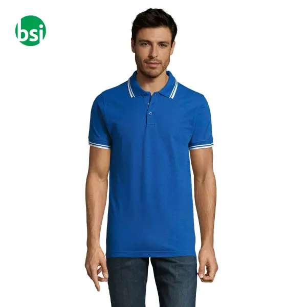 Personalized men's polo PASADENA Sol's -  12