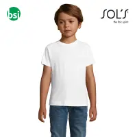Personalized white kids' T-shirt REGENT FIT Sol's