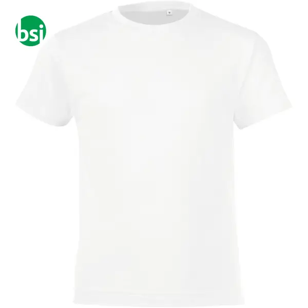 Personalized white kids' T-shirt REGENT FIT Sol's -  2