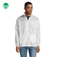 Customizable unisex white jacket SHIFT Sol's
