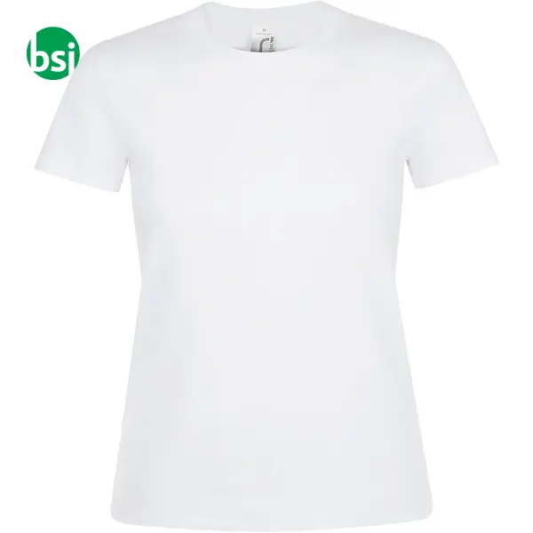 Customizable white women's T-shirt REGENT Sol's -  2