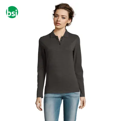 Personalized women's polo PERFECT LSL Sol's - Immagine 5