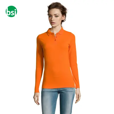 Personalized women's polo PERFECT LSL Sol's - Immagine 8