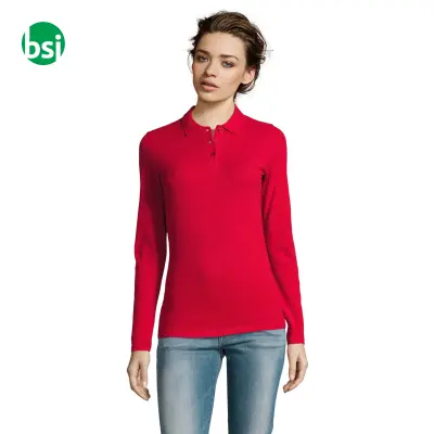 Personalized women's polo PERFECT LSL Sol's - Immagine 10