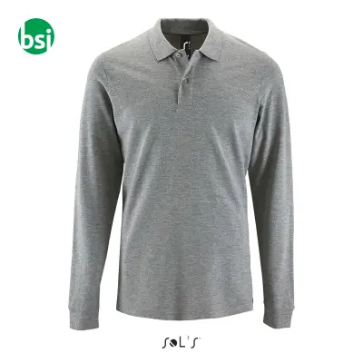 Customized men's polo PERFECT LSL Sol's - Immagine 7