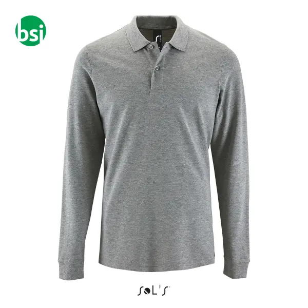 Customized men's polo PERFECT LSL Sol's -  7