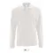 Customizable men's white polo PERFECT LSL Sol's - Anteprima 2