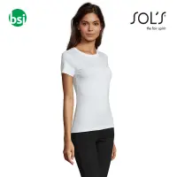 Women's white T-shirt Customized, REGENT FIT Sol's