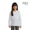 Printed kids' white T-shirt IMPERIAL LSL Sol's - Anteprima 1