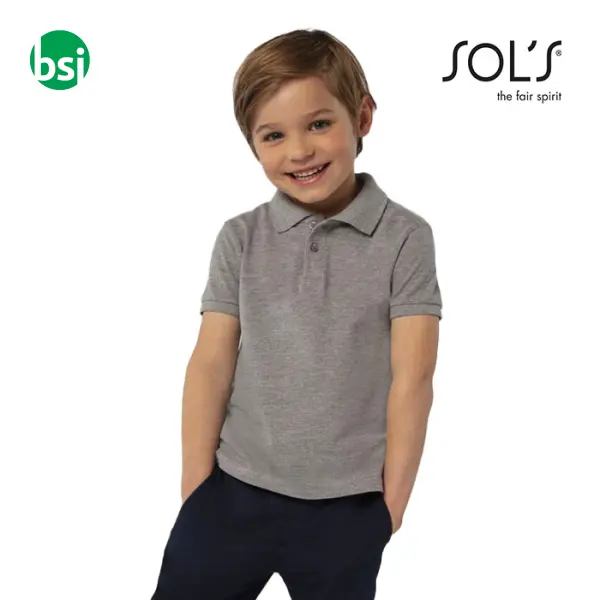 Customizable kids' polo PERFECT Sol's -  1