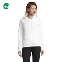 Customizable women's white sweatshirt SPENCER Sol's