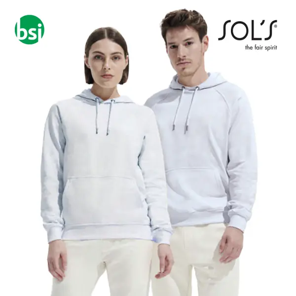 Personalized unisex white sweatshirt STELLAR Sol's -  1