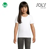 Personalized white kids' T-shirt PIONEER Sol's