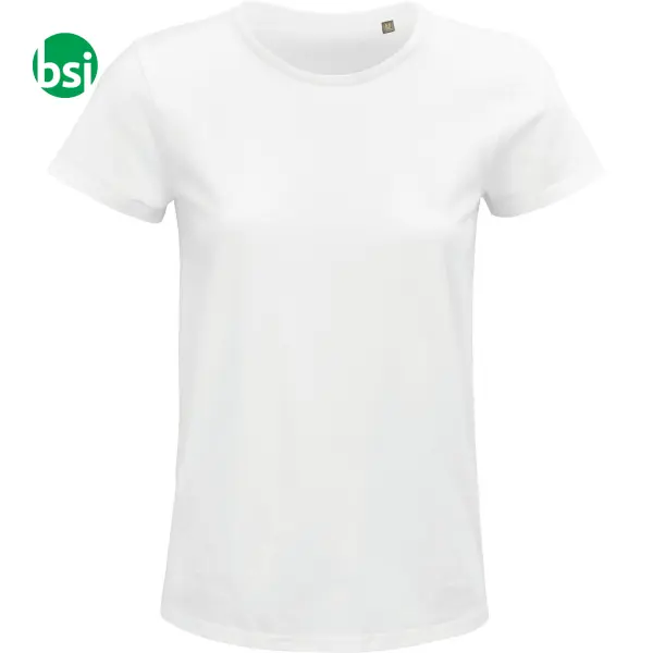 Printed logo women's white T-shirt CRUSADER Sol's -  2