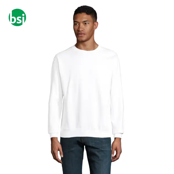 Customizable unisex white sweatshirt COLUMBIA Sol's -  1