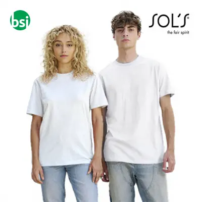 Personalized logo white T-shirt LEGEND Sol's
