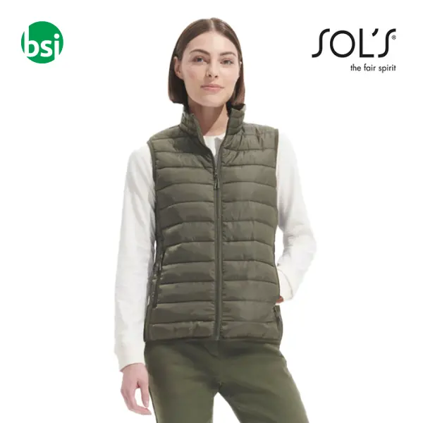 Printed logo women's vest STREAM Sol's -  1