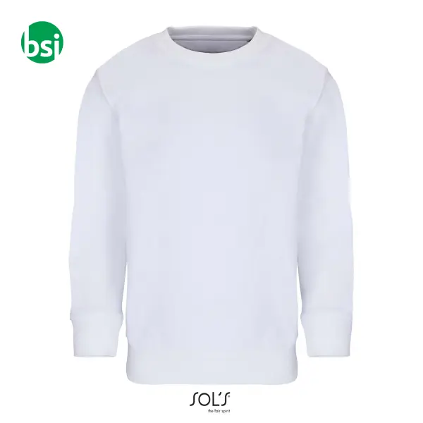 Personalized kids' white sweatshirt COLUMBIA Sol's -  2