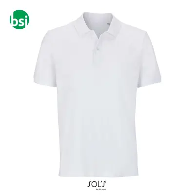 Customizable logo white polo PEGASE Sol's - Immagine 2