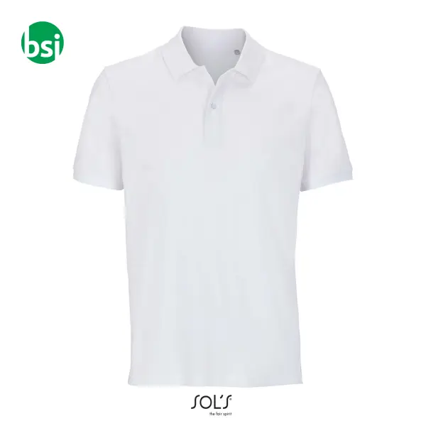 Customizable logo white polo PEGASE Sol's -  2