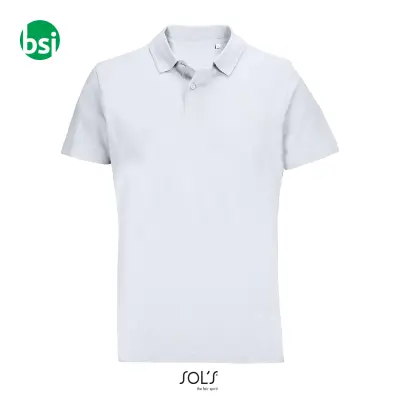 Customized unisex white polo PULSE Sol's - Immagine 2