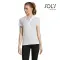 Printed logo women's white polo PASSION Sol's - Anteprima 1