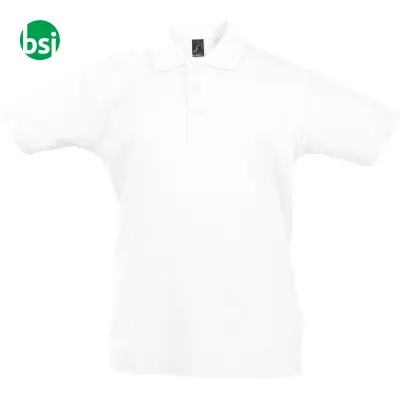 Customized kids' white polo SUMMER II Sol's - Immagine 2