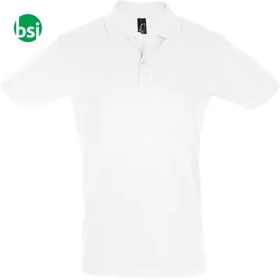 Customizable men's white polo PERFECT Sol's - Immagine 2