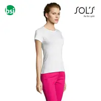 Customizable women's white T-shirt MISS Sol's