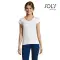 Printed logo women's white T-shirt MOON Sol's - Anteprima 1