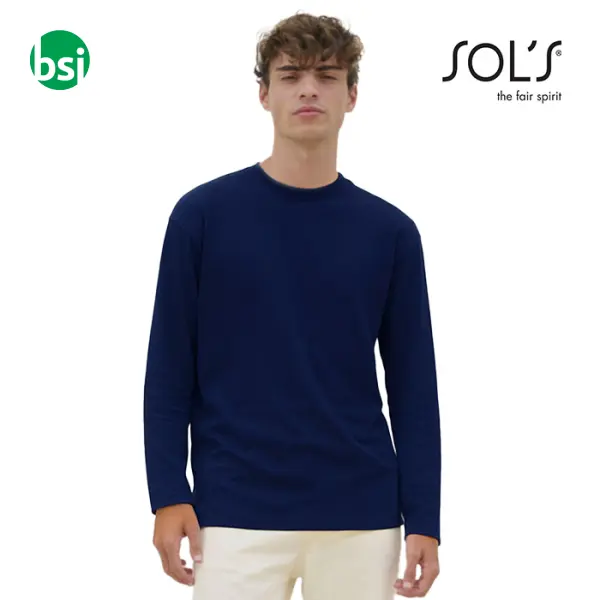 Printed logo men's T-shirt MONARCH Sol's -  1