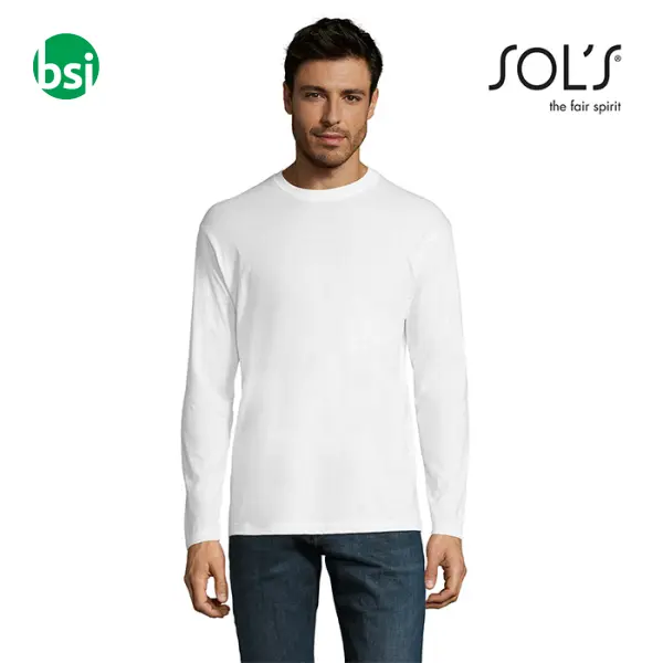 Personalized men's white T-shirt MONARCH Sol's -  1