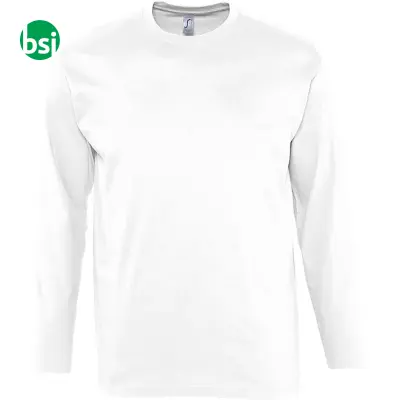 Personalized men's white T-shirt MONARCH Sol's - Immagine 2