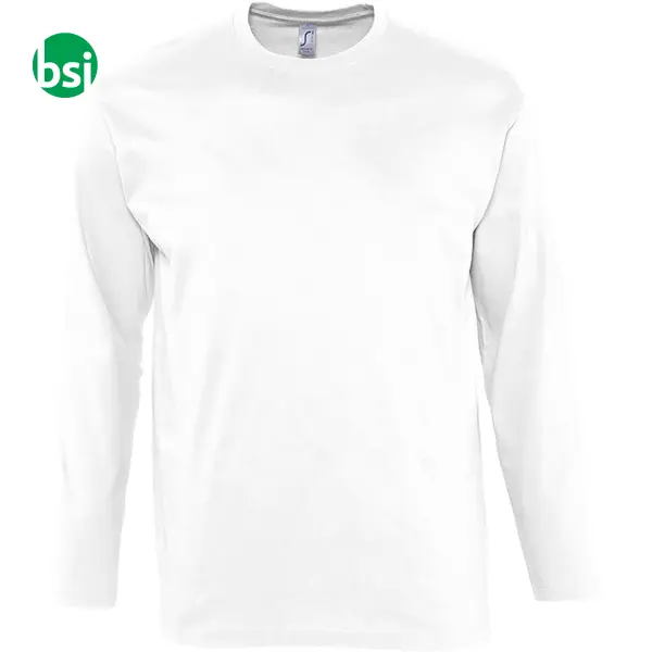 Personalized men's white T-shirt MONARCH Sol's -  2