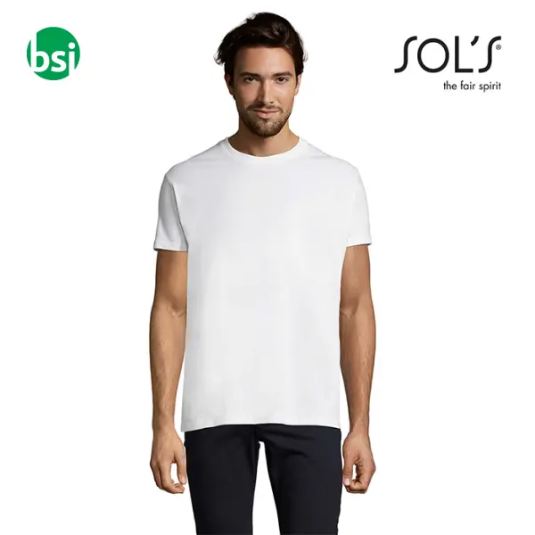 Customizable men's white T-shirt IMPERIAL Sol's -  1