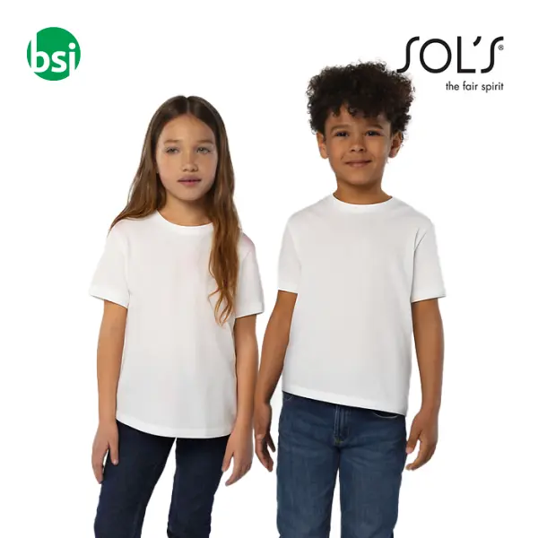 Customizable kids' white T-shirt REGENT Sol's -  1
