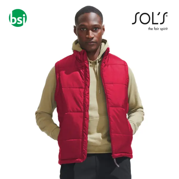 Printed logo custom vest WARM Sol's -  1