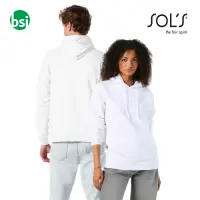 Customized white sweatshirt SNAKE HOOD Sol's