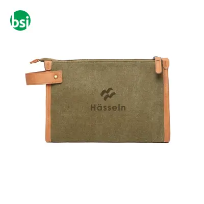 VINGA Bosler GRS recycled canvas toiletry bag - Immagine 4