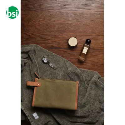 VINGA Bosler GRS recycled canvas toiletry bag - Immagine 5