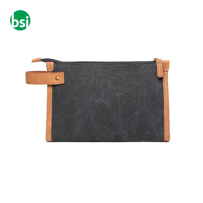 VINGA Bosler GRS recycled canvas toiletry bag - Immagine 7